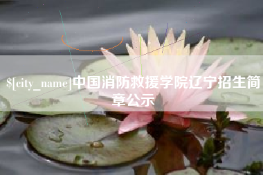 台山中国消防救援学院辽宁招生简章公示