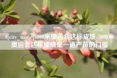 台山5000米奥运会达标成绩-5000米奥运会达标成绩是一道严苛的门槛