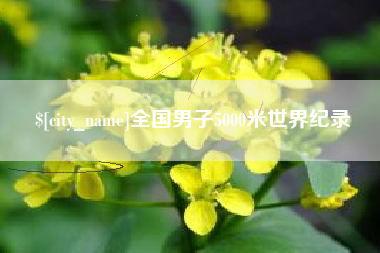 台山全国男子5000米世界纪录