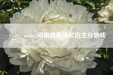 台山河南消防学校招生分数线