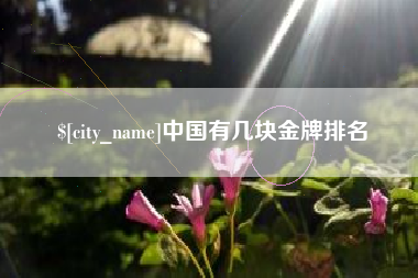 台山中国有几块金牌排名