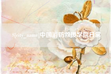 台山中国消防救援学院日常