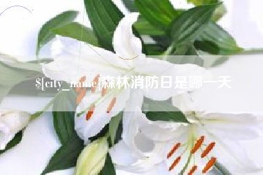 台山森林消防日是哪一天