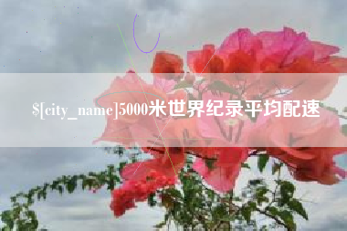 台山5000米世界纪录平均配速