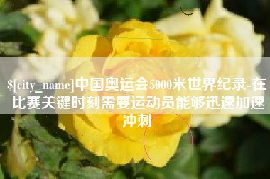 台山中国奥运会5000米世界纪录-在比赛关键时刻需要运动员能够迅速加速冲刺