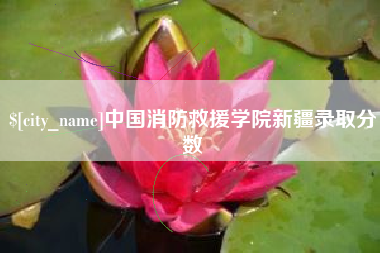 台山中国消防救援学院新疆录取分数