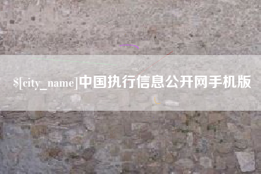 台山中国执行信息公开网手机版