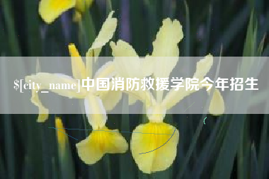 台山中国消防救援学院今年招生