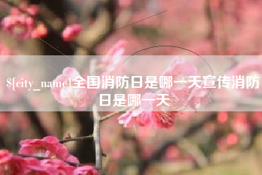 台山全国消防日是哪一天宣传消防日是哪一天