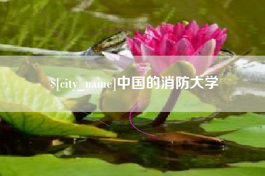 台山中国的消防大学