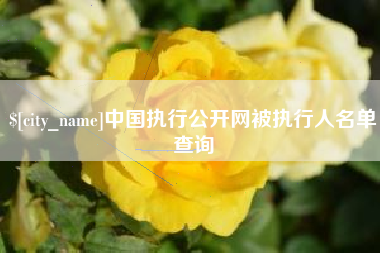 台山中国执行公开网被执行人名单查询