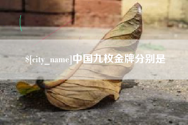 台山中国九枚金牌分别是