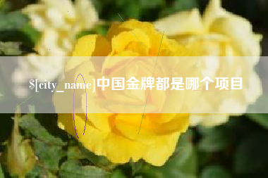 台山中国金牌都是哪个项目