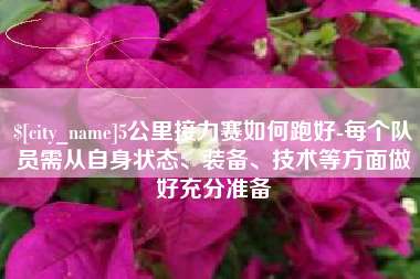 台山5公里接力赛如何跑好-每个队员需从自身状态、装备、技术等方面做好充分准备