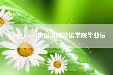 台山中国消防救援学院毕业后