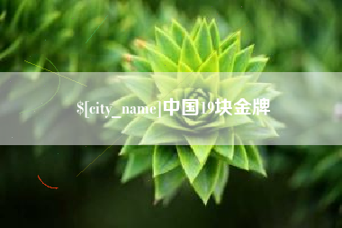 台山中国19块金牌