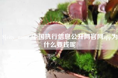 台山中国执行信息公开网官网app为什么要钱呢